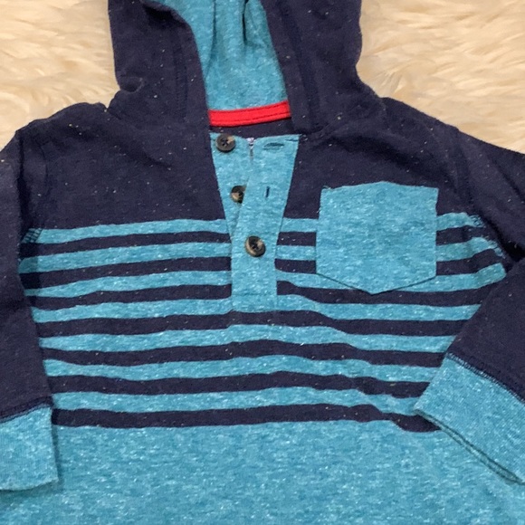 Geoege, Child of Mine & Old Navy Long-Sleeve Bundle in White/Blue/Teal 12-18M - Picture 6 of 12